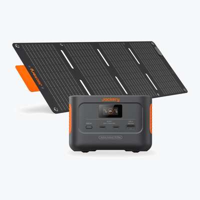 Jackery Explorer 100 Plus con su panel solar plegable de 40 W