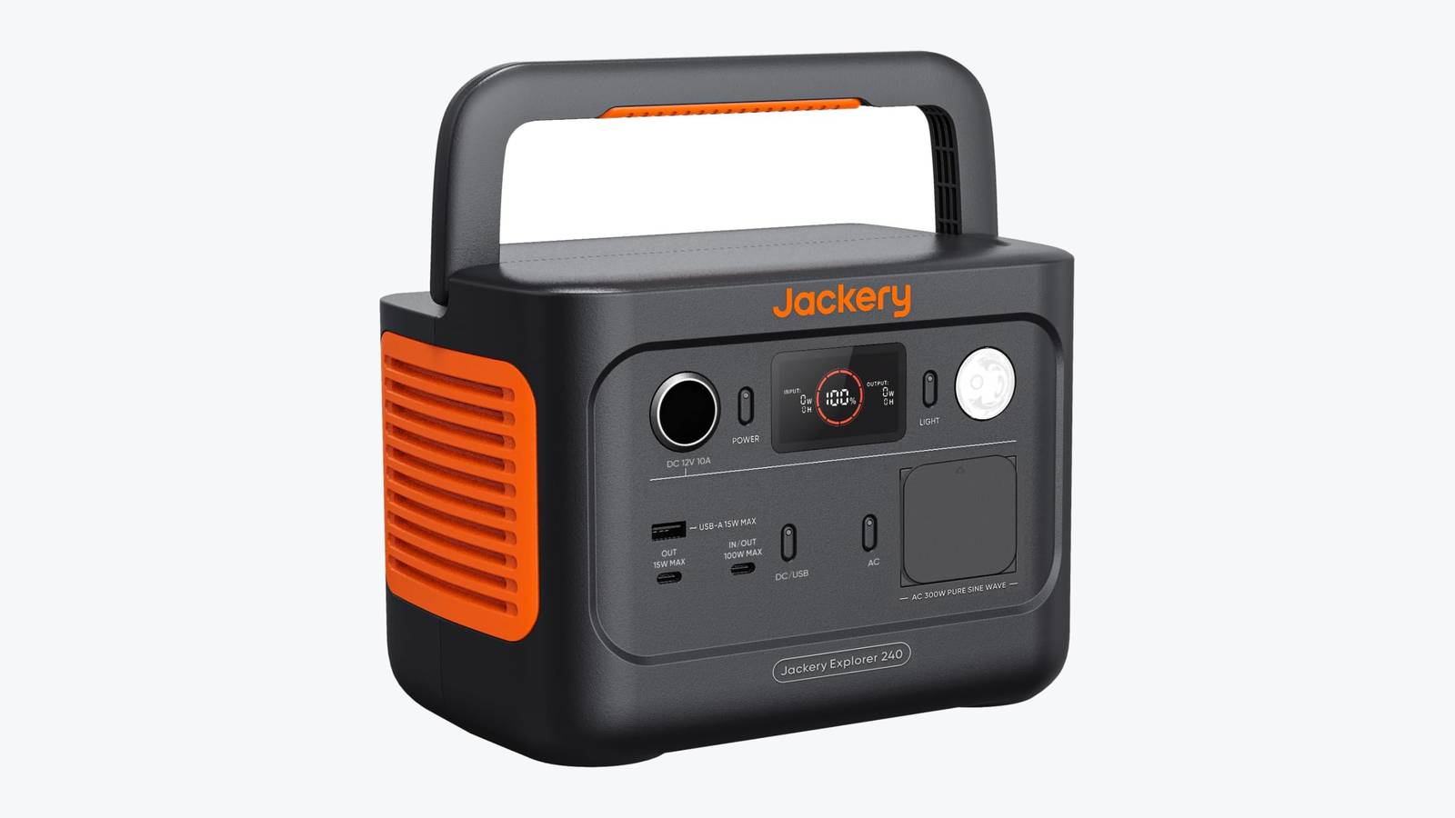 Jackery Explorer 240 v2, estación de energía portátil de 256 Wh con asa plegable